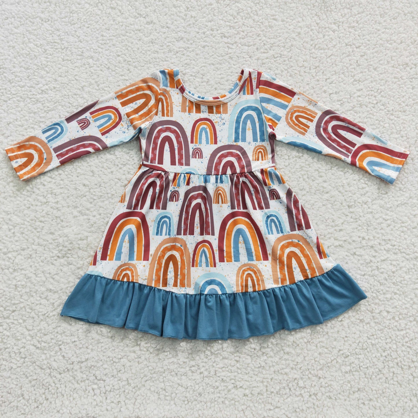 Rainbow Short Girls Dress