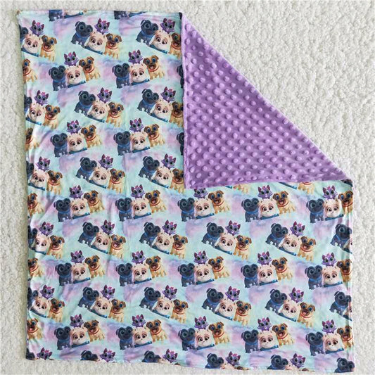 Purple dog  Kids’ Blankets