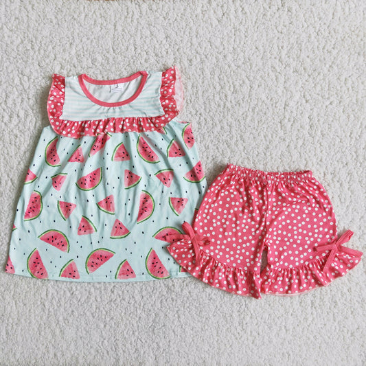 watermelon summer girl set