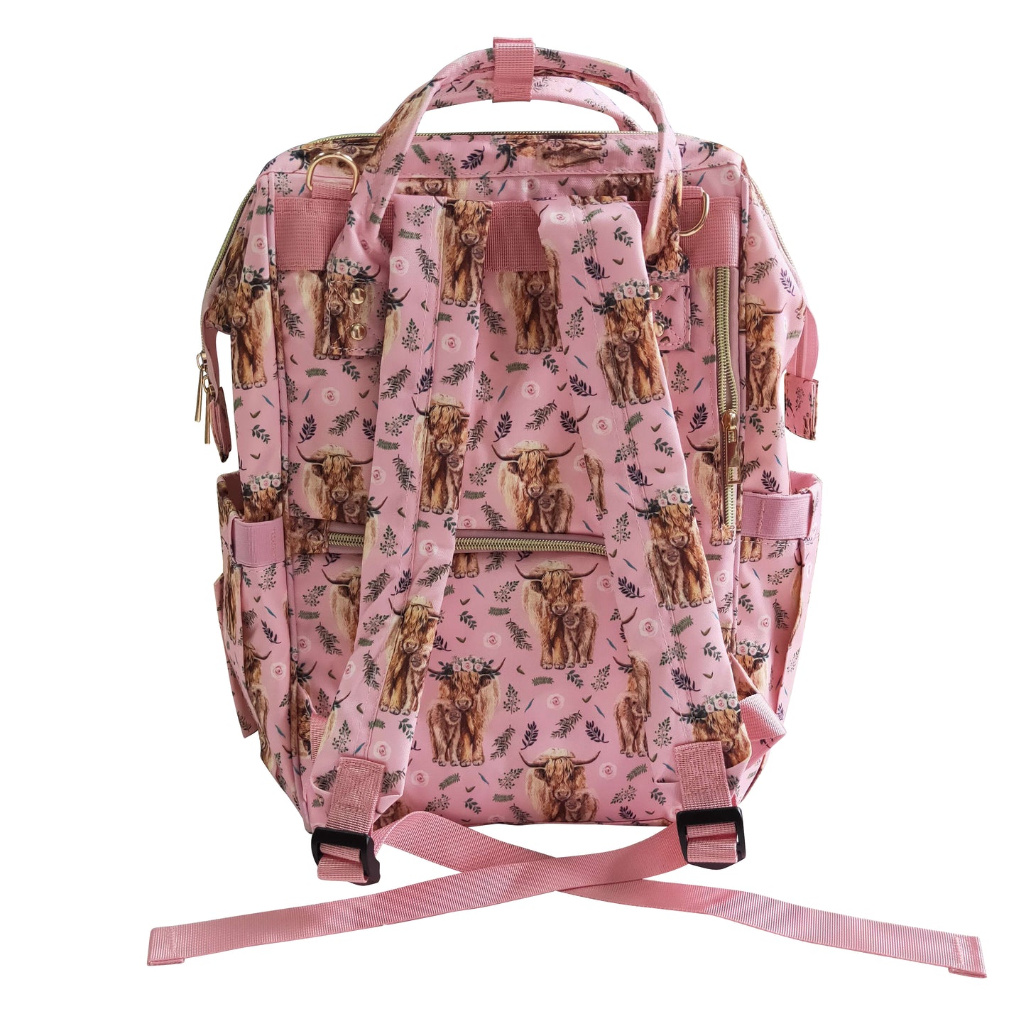 Pink Highland Cow Bag