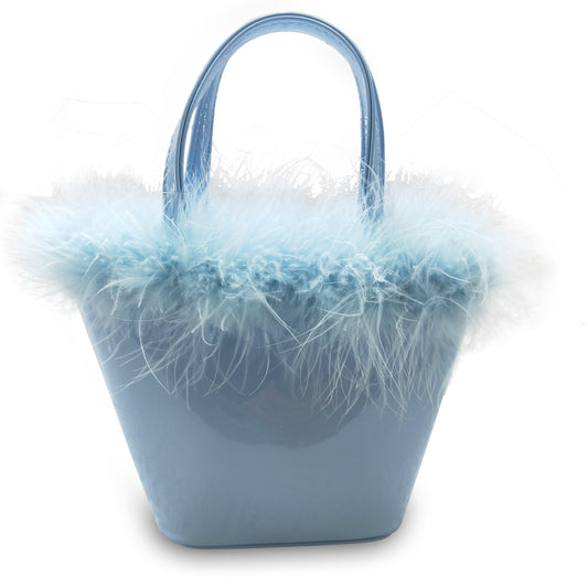 Blue fluffy satchel Kids's Bag