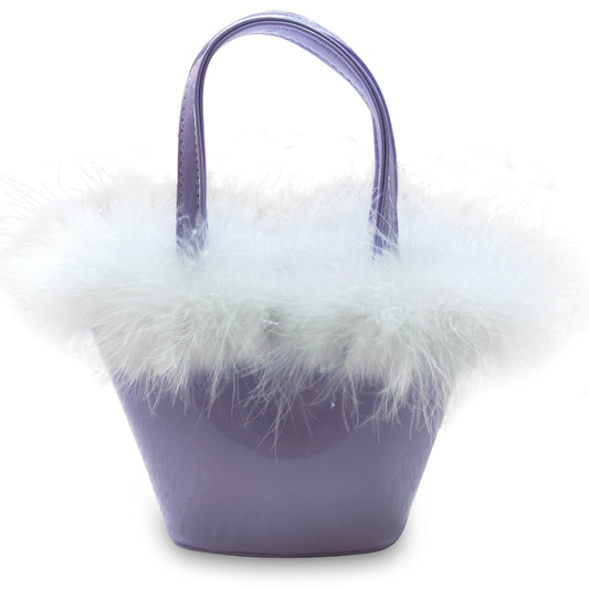 Purple fluffy satchel Kids's Bag