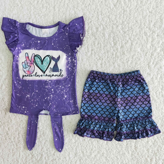 Purple fish scales summer set