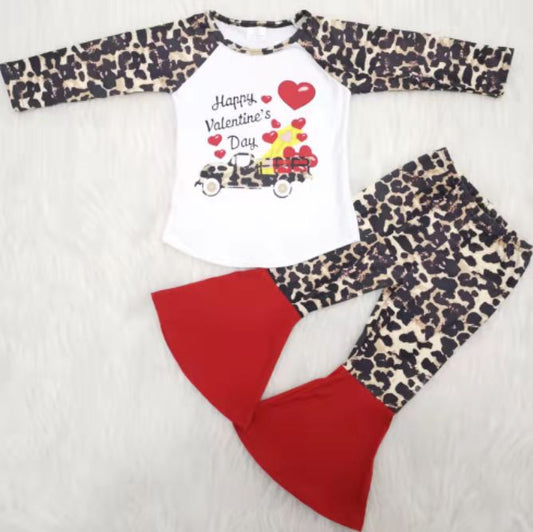 Promotional Valentine's Day Leopard girls Set