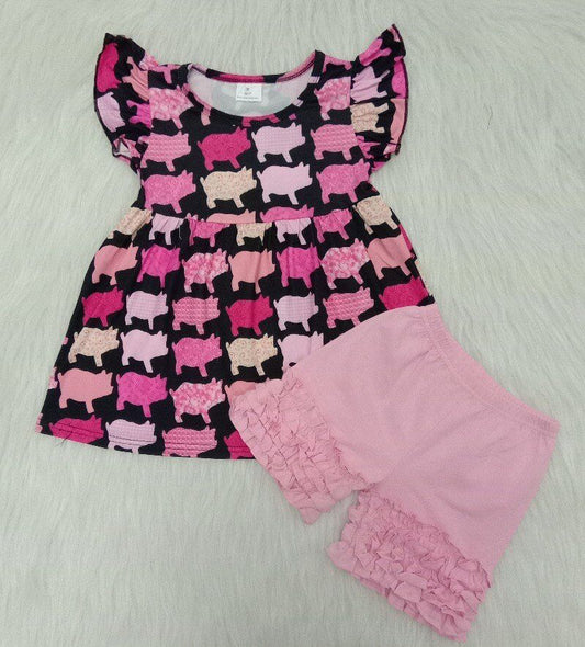 summer pig Boutique set