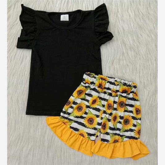 Black Sunflowers Summer Set