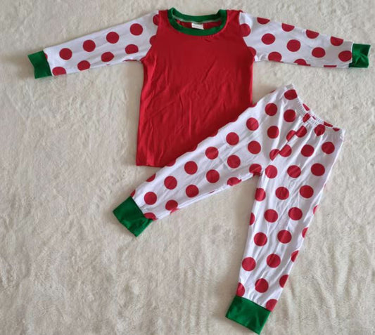 Promotional Christmas pajamas girls Set