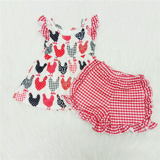 summer chicken Boutique set