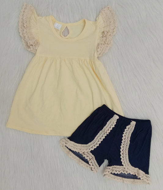 summer solid color Boutique set