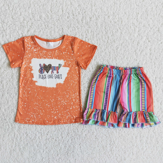 Orange cow summer set