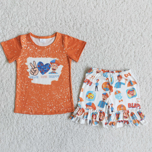 Orange  Cartoon summer set