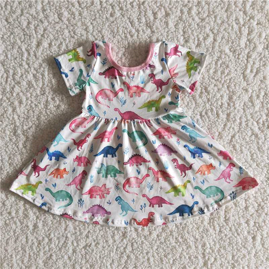 Valentine's Day Dinosaur pink dress