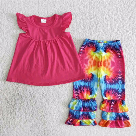 pink Tie Dye Boutique girl outfits