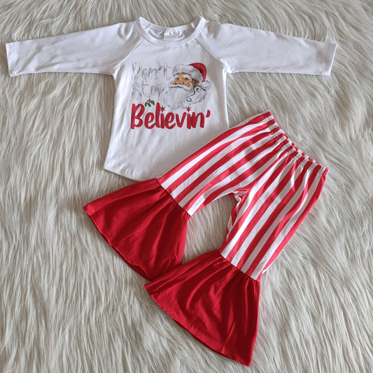 Red stripes Boutique christmas  set