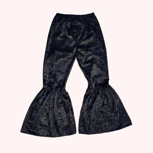 black Velvet bell pants