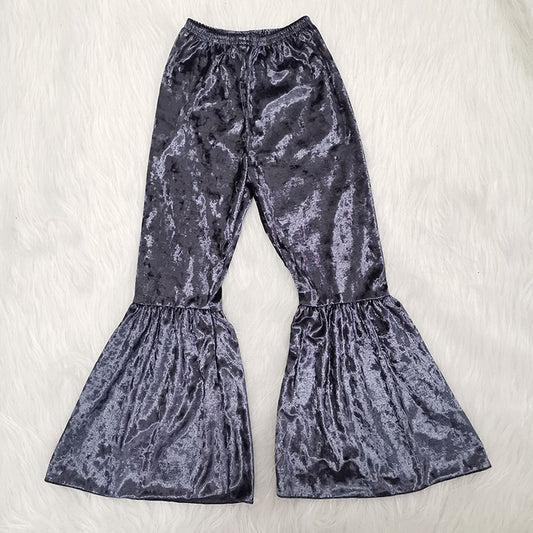 Grey Velvet bell pants