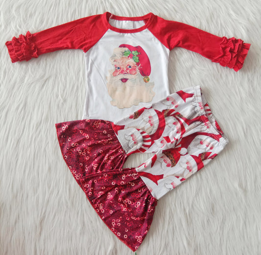 fall outfits Boutique Santa Claus  set