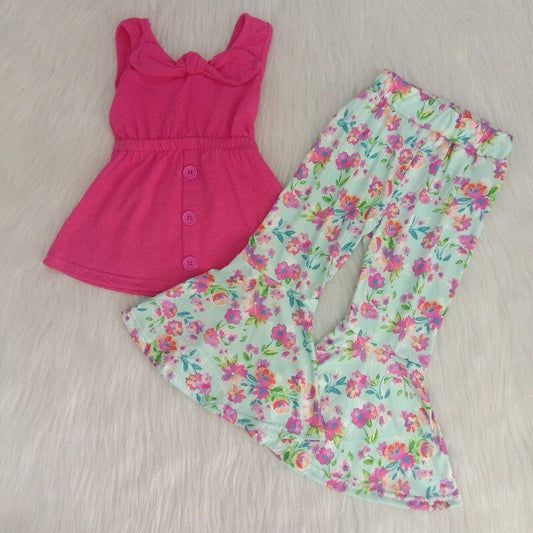 ready to ship  flowers Boutique girl outfits