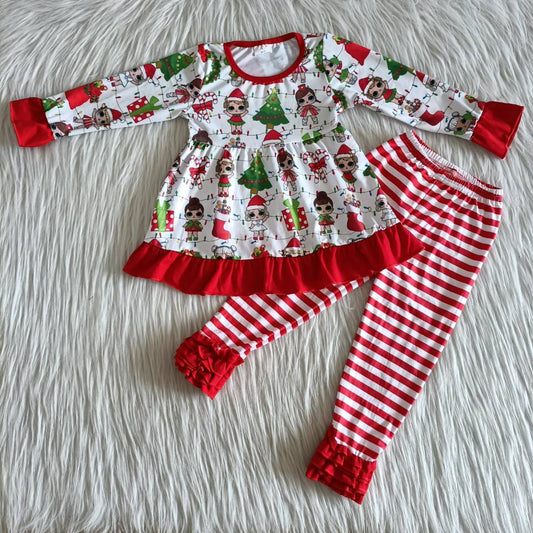 Boutique lol Christmas  girls  set