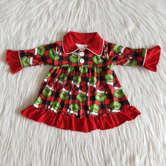 girls Christmas Red  Boutique dress Pajamas