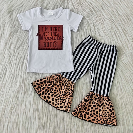 White striped leopard girl outfits