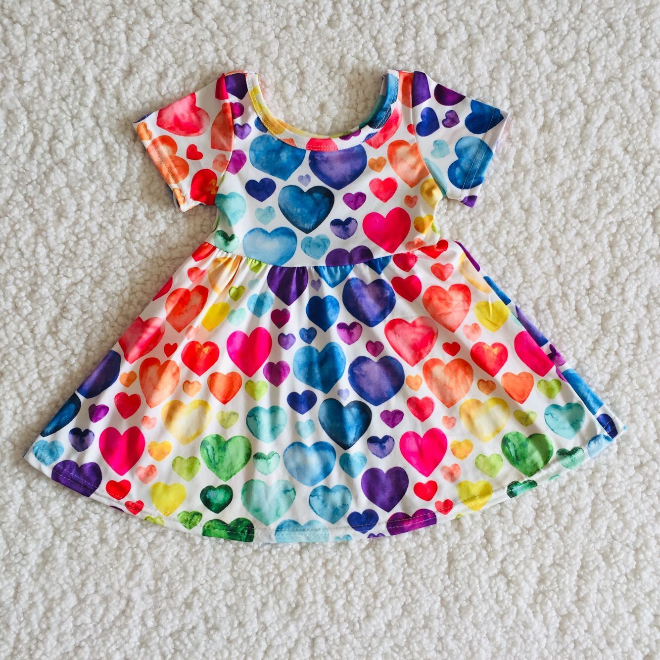 Valentine's Day Love big skirt Boutique girls dress