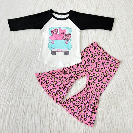 Valentine's Day Leopard Boutique girl outfits