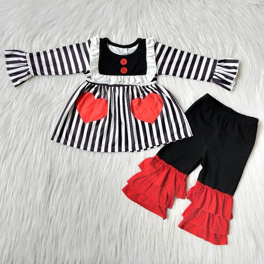 Valentine's Day Love Ruffle Outfit