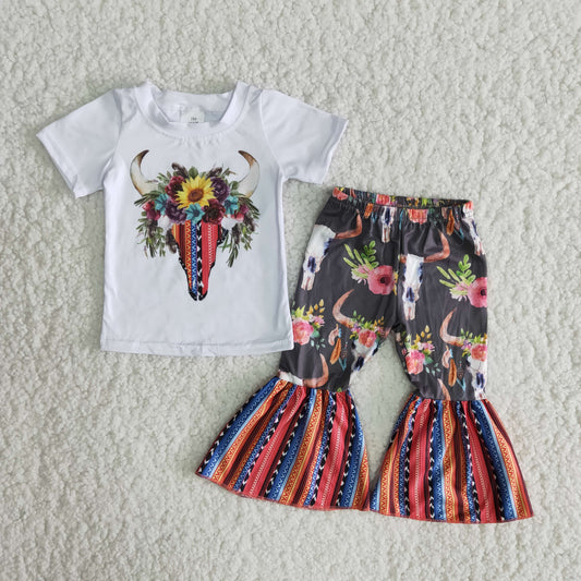 Cow bell pants girl outfits