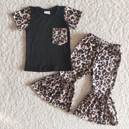 Black leopard Boutique girl outfits