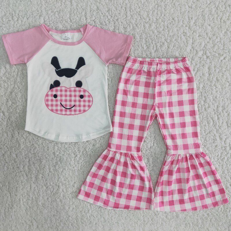 pink cow lattice Boutique outfits