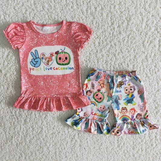 pink cartoon summer set