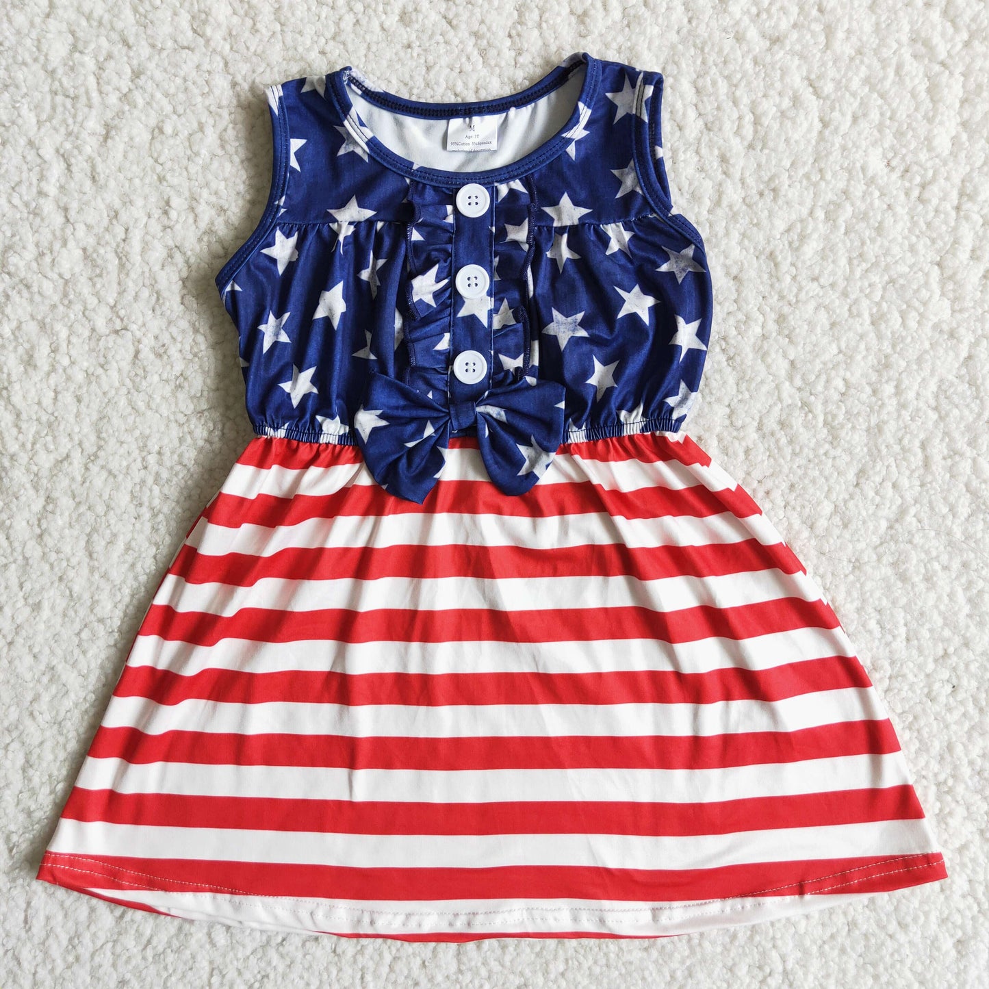 July of 4th Blue Star girls dress