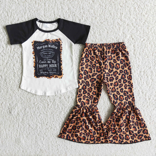 New design  Leopard black  Boutique girl outfits