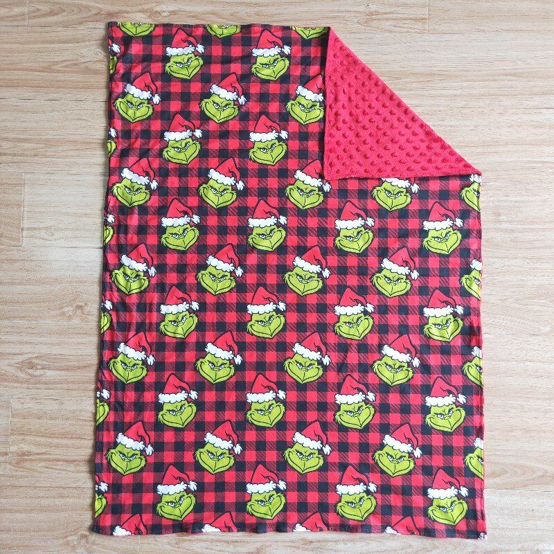 red grinch Kids’ Blankets