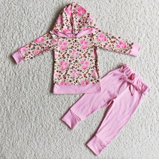 pink flower Jogger Outfit