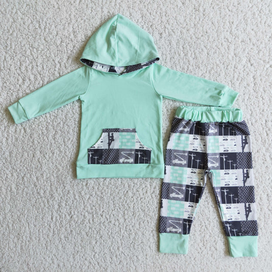 green Jogger Outfit