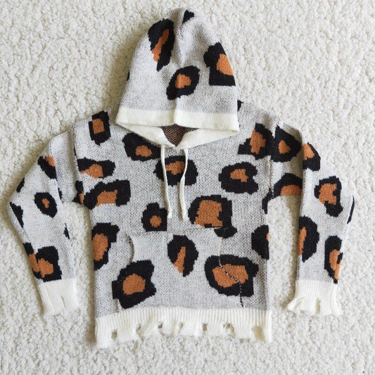 Leopard  With Hat Sweater