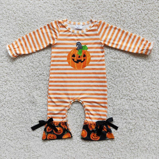 Halloween pumpkin romper