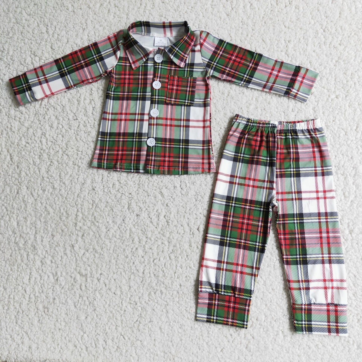 boy Christmas stripe Pajamas