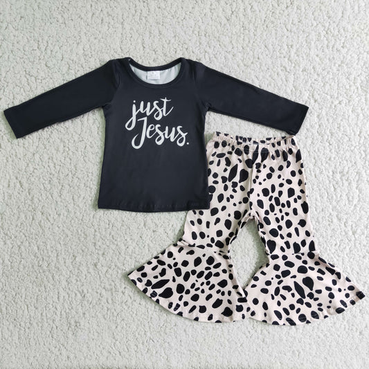 JUST JESUS  Leopard black  Boutique girl outfits