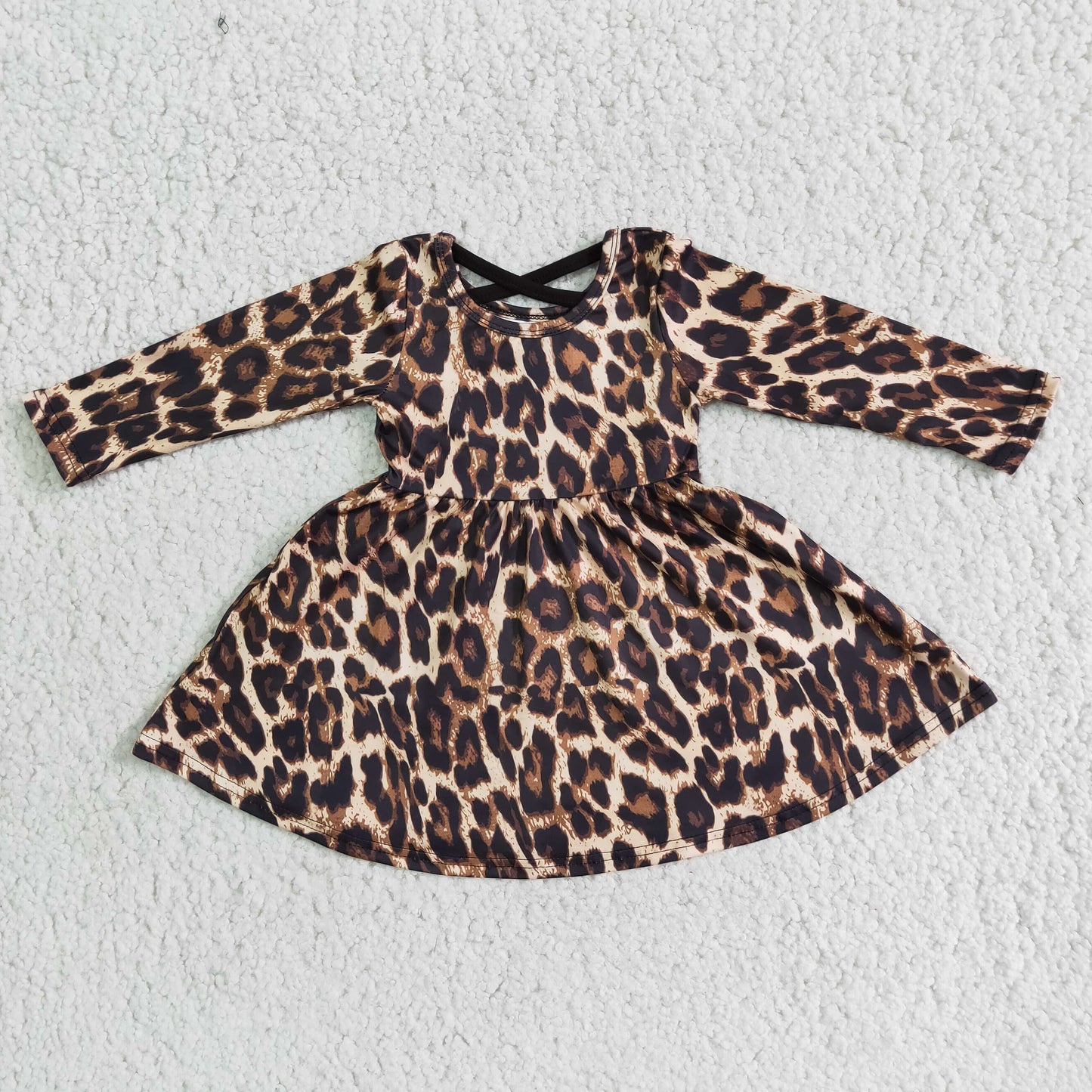 big skirt Leopard girls dress