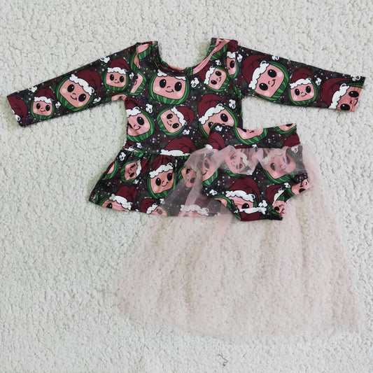 Baby Christmas With Lace outfits