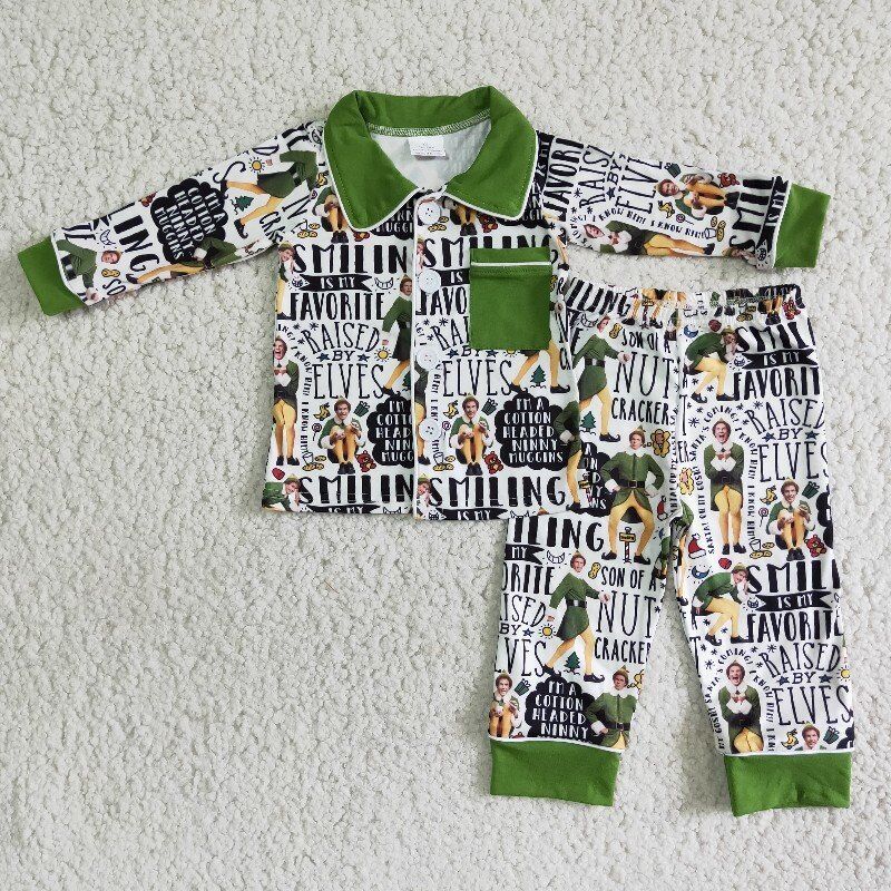 Christmas ELVES Boutique boy Pajamas