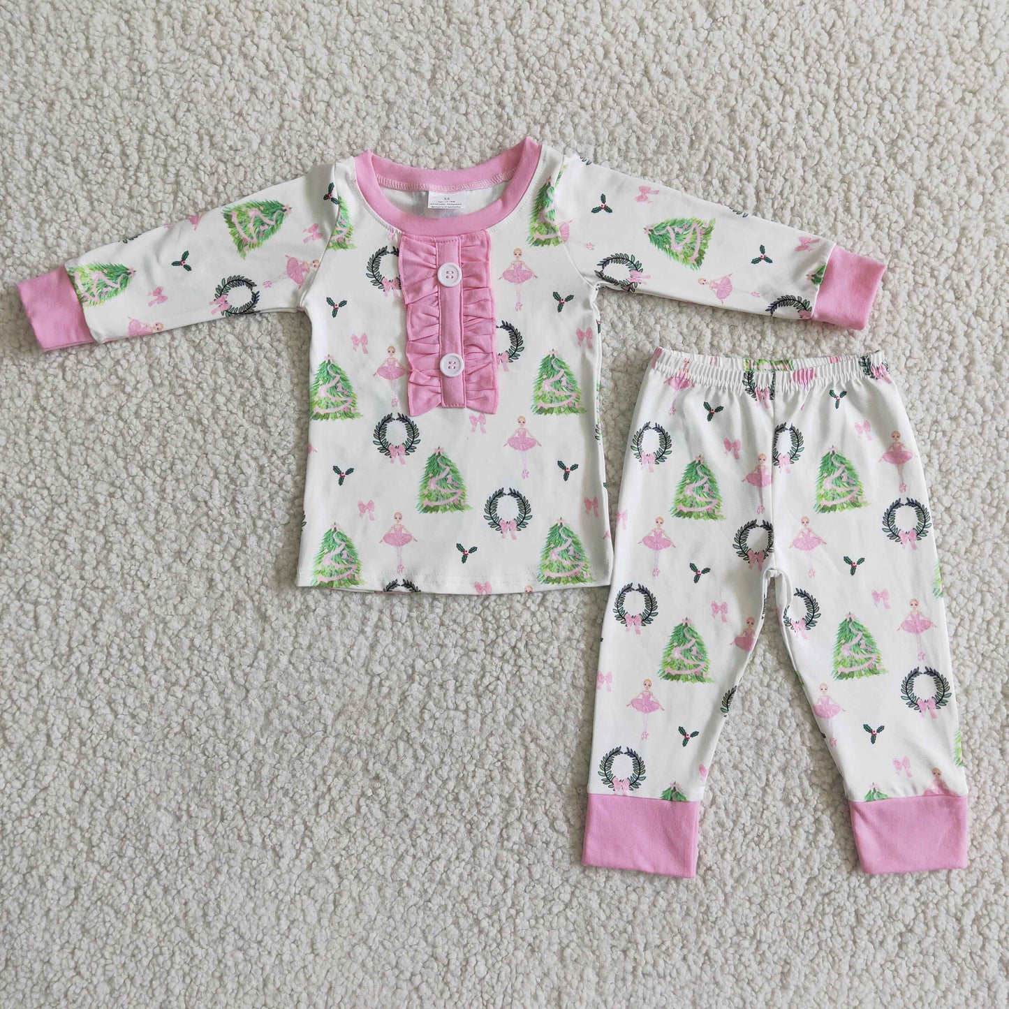 Christmas tree girls  pajamas