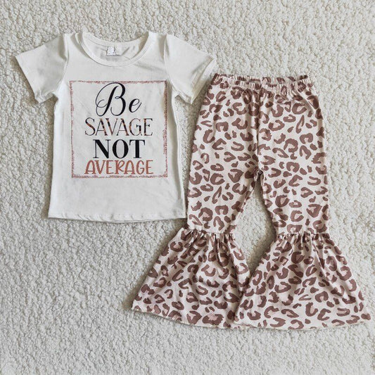 Be SAVAGE NOT AVERAGE Leopard girl outfits