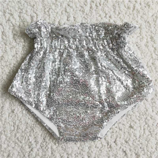 Baby grey Sequins Bloomers