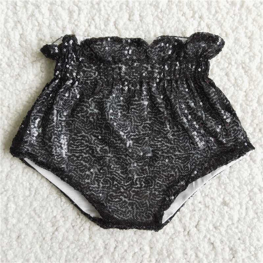 Baby black Sequins Bloomers