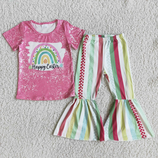 Rainbow pink girl outfits