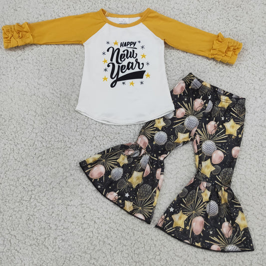 Happy New Year yell girls outfits